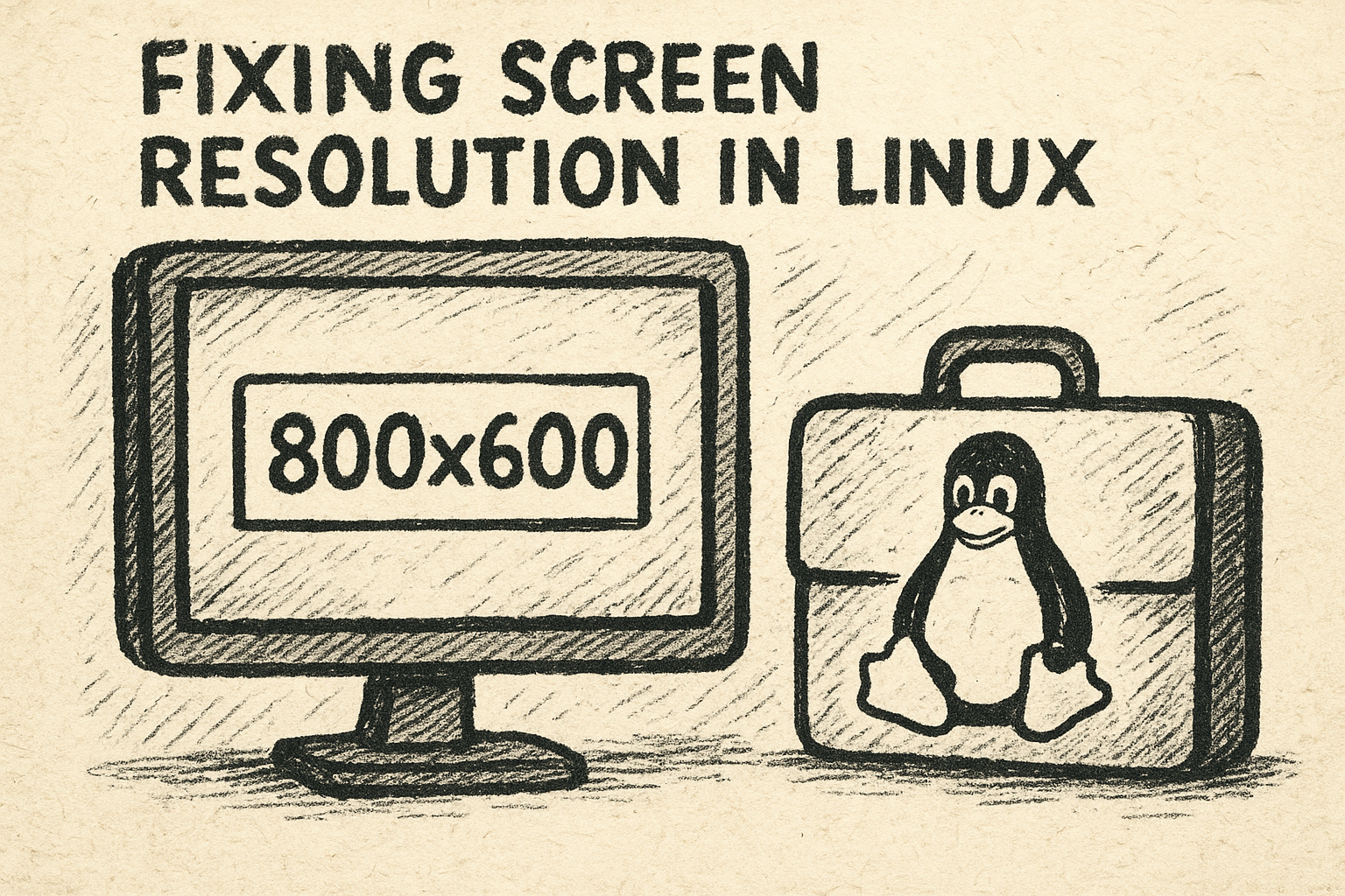 Back to Hardcore Linux Series - Screen Resolution